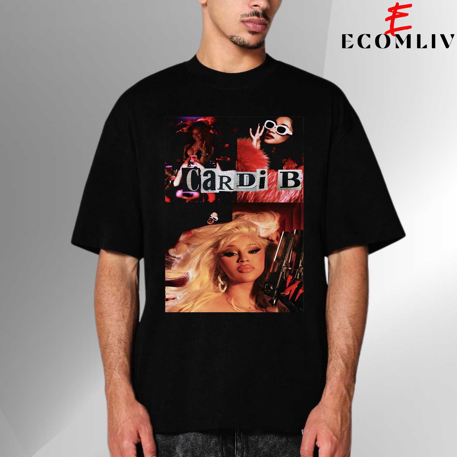 Cardi B Unisex Tee, Rap Music Hip Hop Streetwear